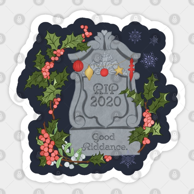 RIP 2020 Sticker by FabulouslyFeminist